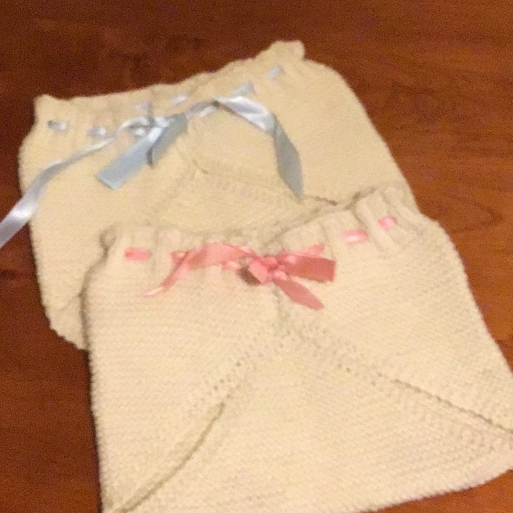 Vintage hand knit diaper covers